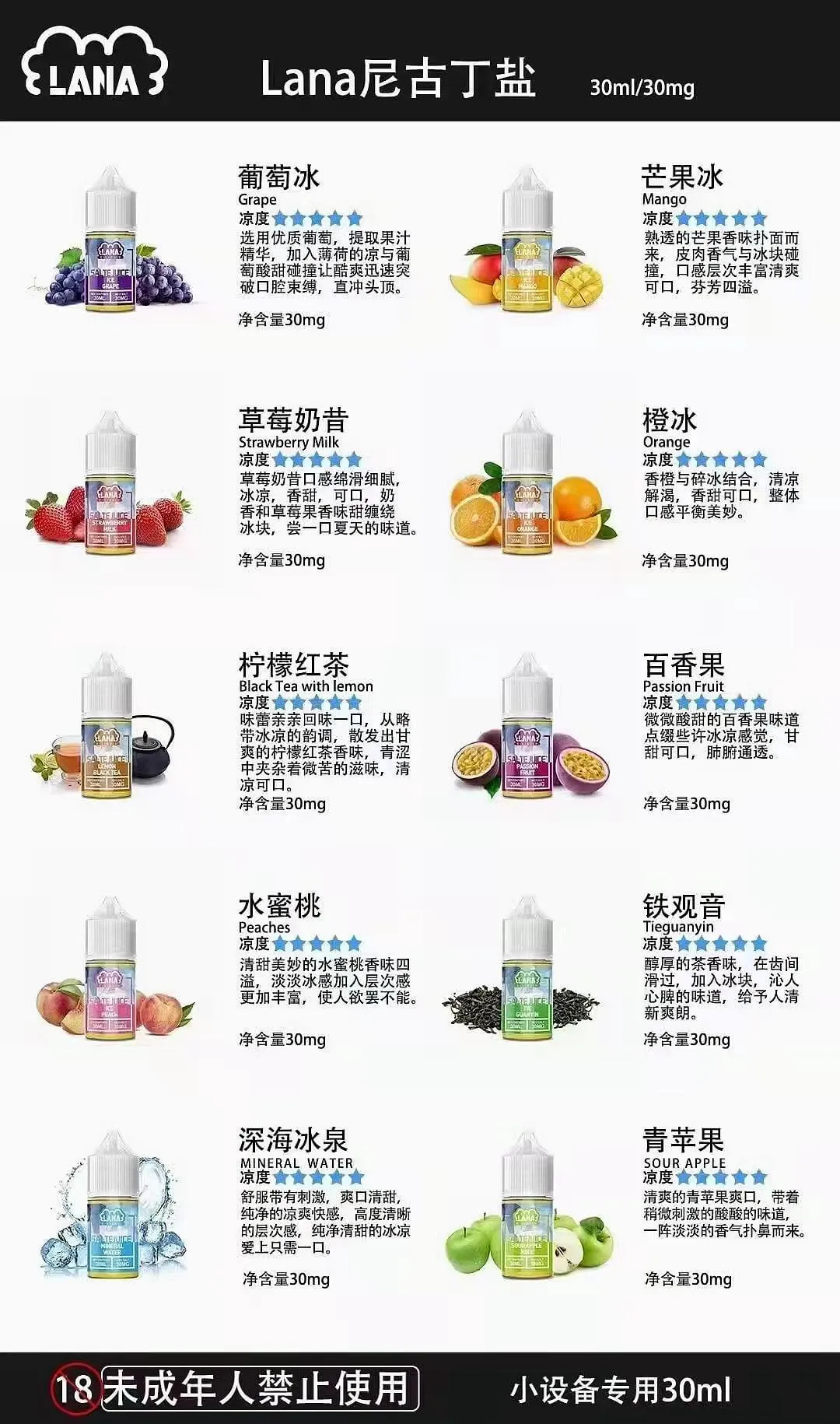 LANA電子菸油