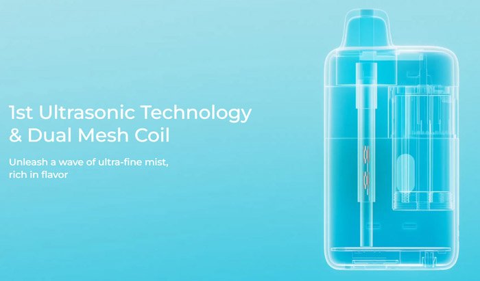 Ultrasonic 35K 的結構設計融合了雙重霧化機制