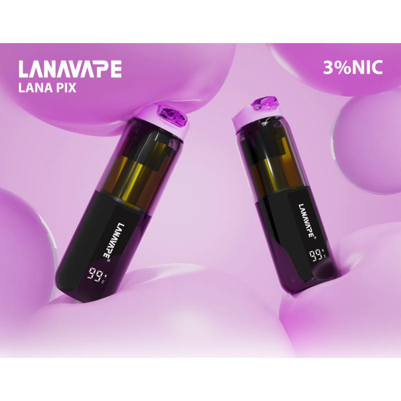 LANA PIX 20000 一次性電子煙 | 抛棄式15ml 大容量 0.8Ω 網芯 3% 尼古丁可調節吸嘴版